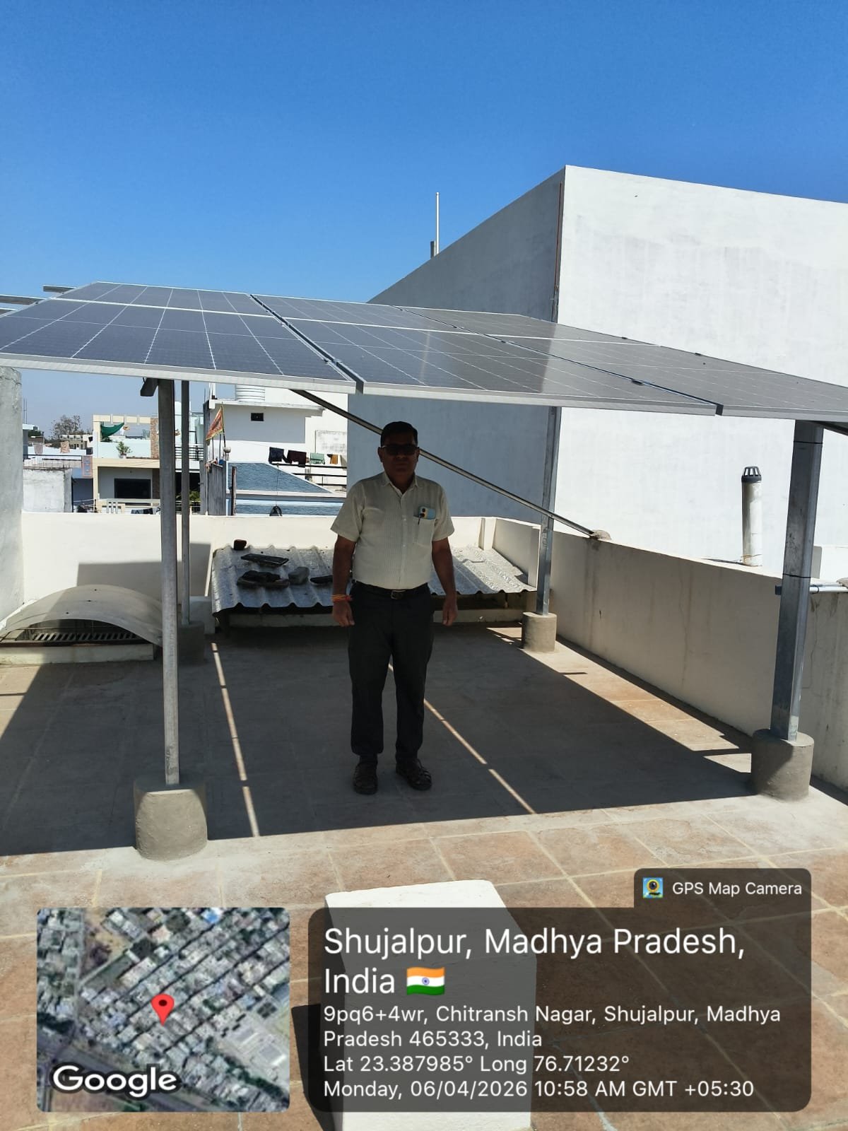 SolarShakty solar customer in Shujalpur