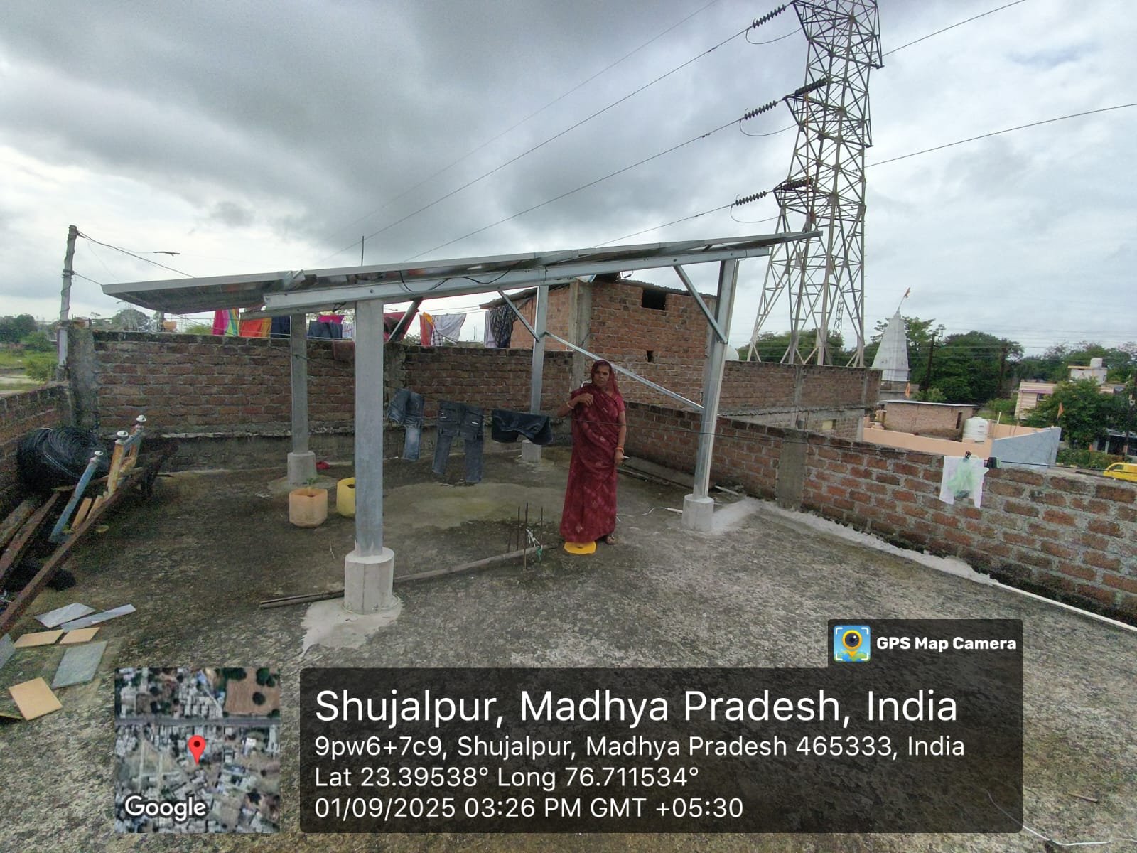 SolarShakty solar customer in Shujalpur